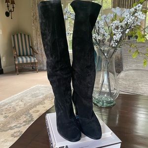 Vince tall black suede boot size 7.5